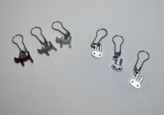 Cat & Rabbit Stitch Markers