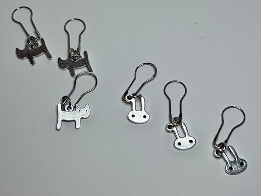 Cat & Rabbit Stitch Markers
