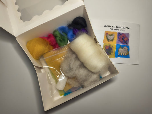 Needle Felting Coasters Kit